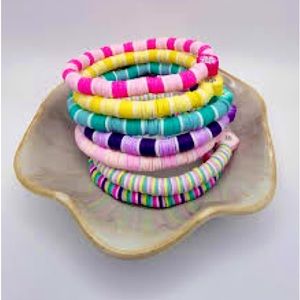 Comment for custom clay bead bracelet or sets